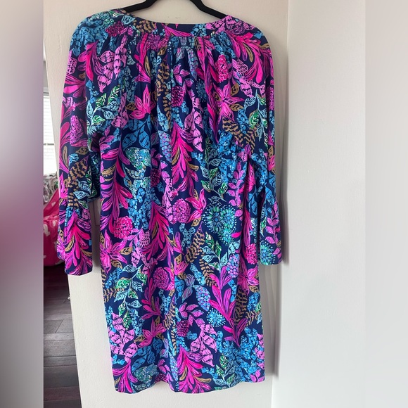 Lilly Pulitzer Norris 3/4 Sleeve Dress – Calypso Coast – NWT Size L - Picture 4 of 10